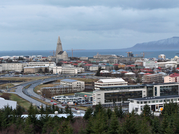 Панорама Рейкьявика с PerlanВид на город с верхушки Гламурной Котельной