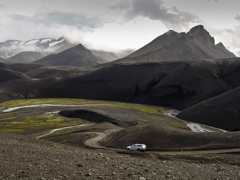 Горная тропа «Fjallabaksleið Nyrðri»58 км